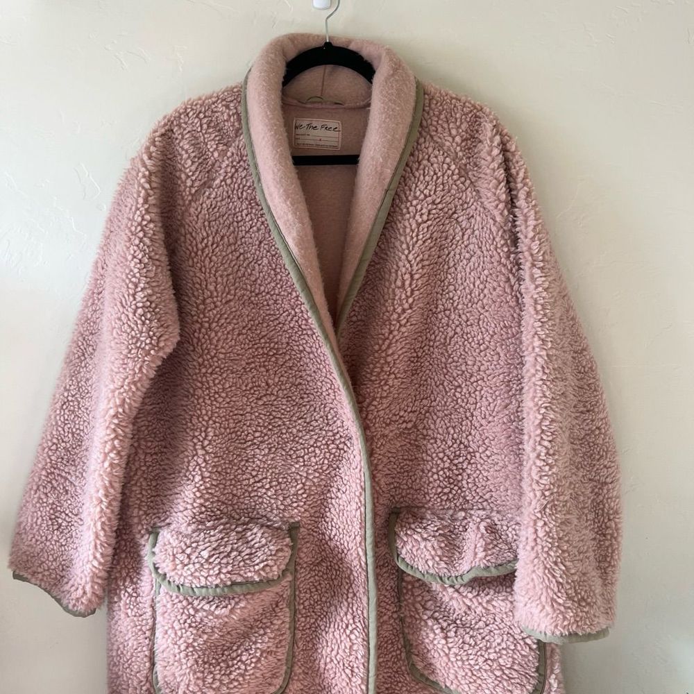 Free People Irresistible Teddy Cardi Coat Size S - Picture 5 of 10